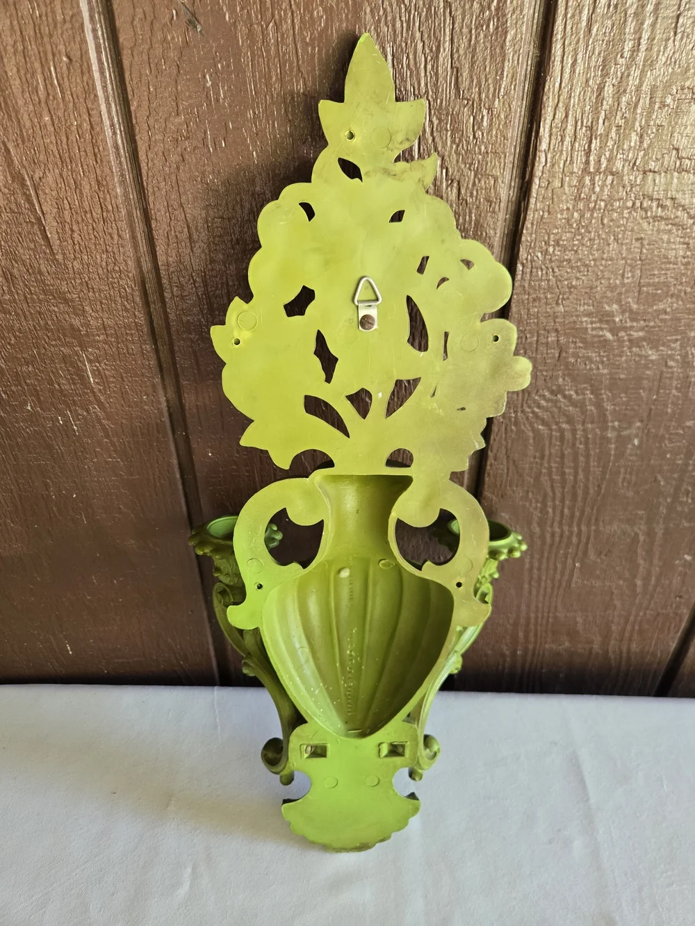 Homco Floral Wall Sconce Candle Holder Vintage